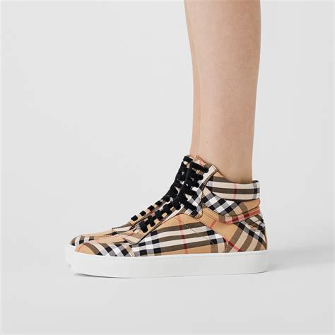 Burberry high top sneakers women's
